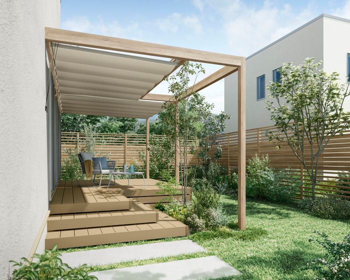 テラスまわりの写真