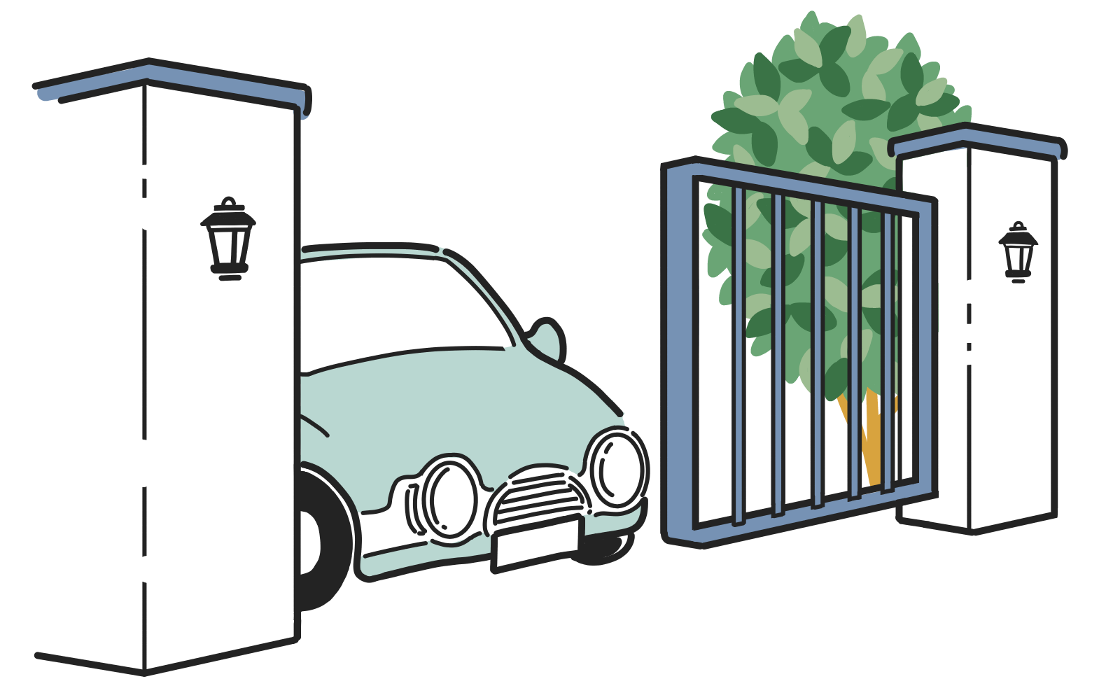 エクステリアのイラスト